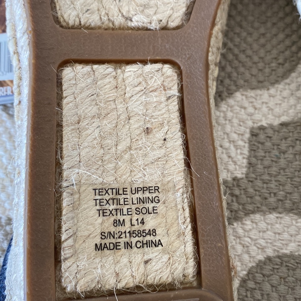 Tory Burch multicolor espadrilles; size 8; NWOT - Picture 9 of 12